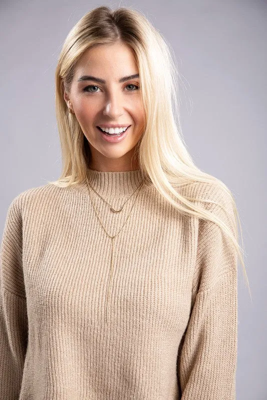 Mock Neck Sweater