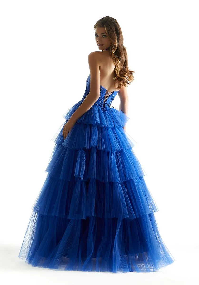 Morilee Strapless Ruffle Skirt Prom Dress 49042