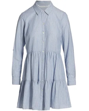 Multi Blue Stripe Jemila Mini Dress