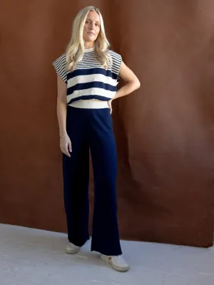Nancy Strip Knit Top