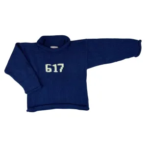 Navy 617 Roll Neck Sweater