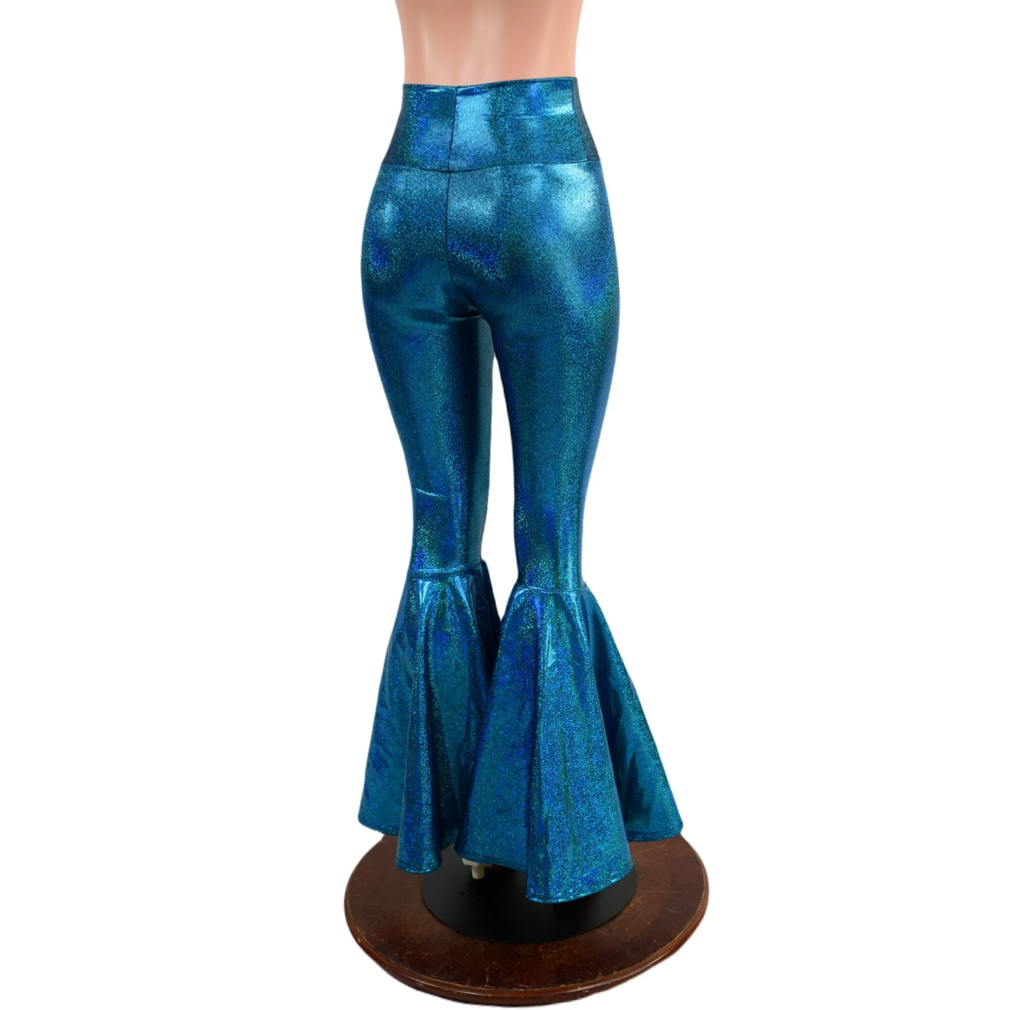 Ocean Sparkle High Waist Bell Bottom Flares