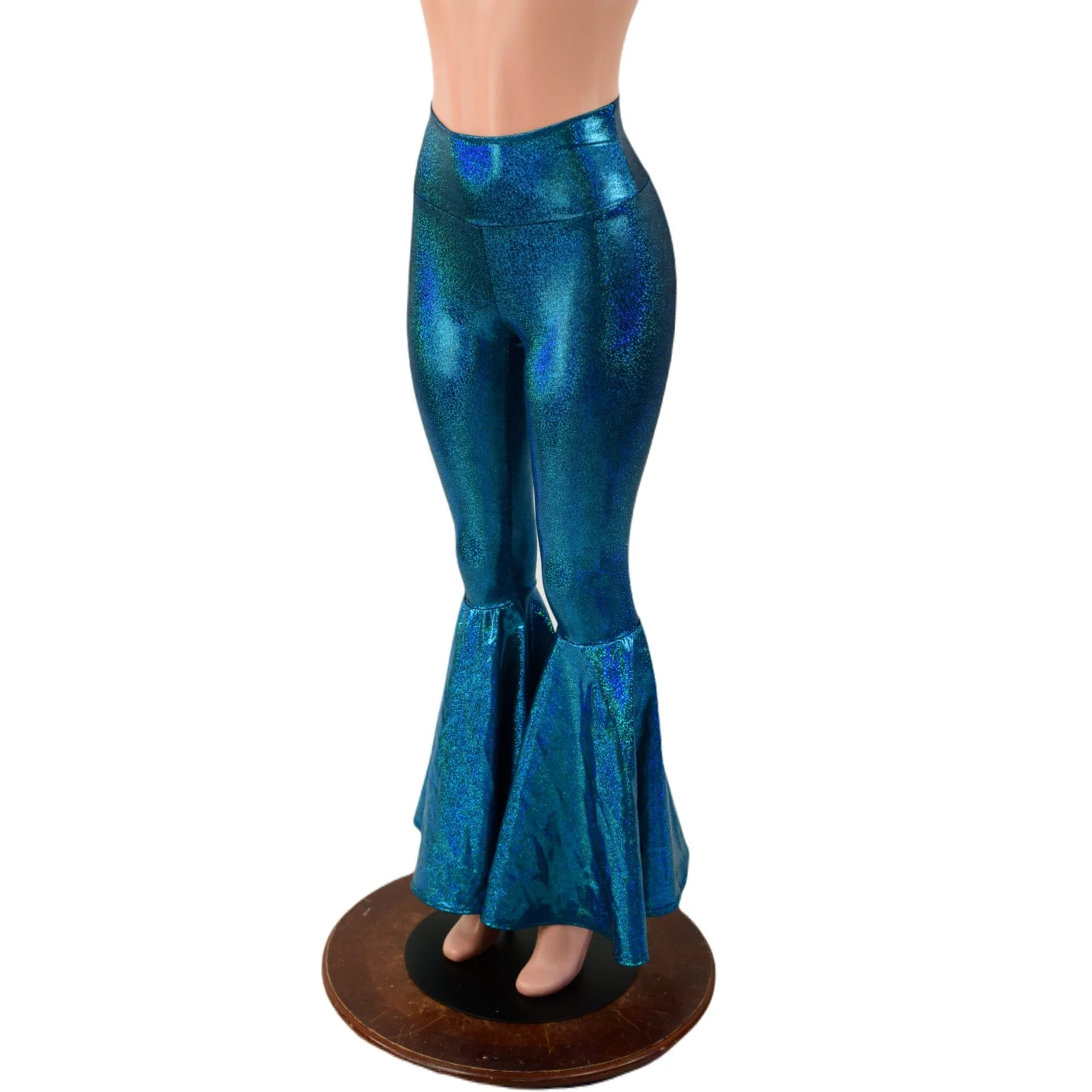 Ocean Sparkle High Waist Bell Bottom Flares