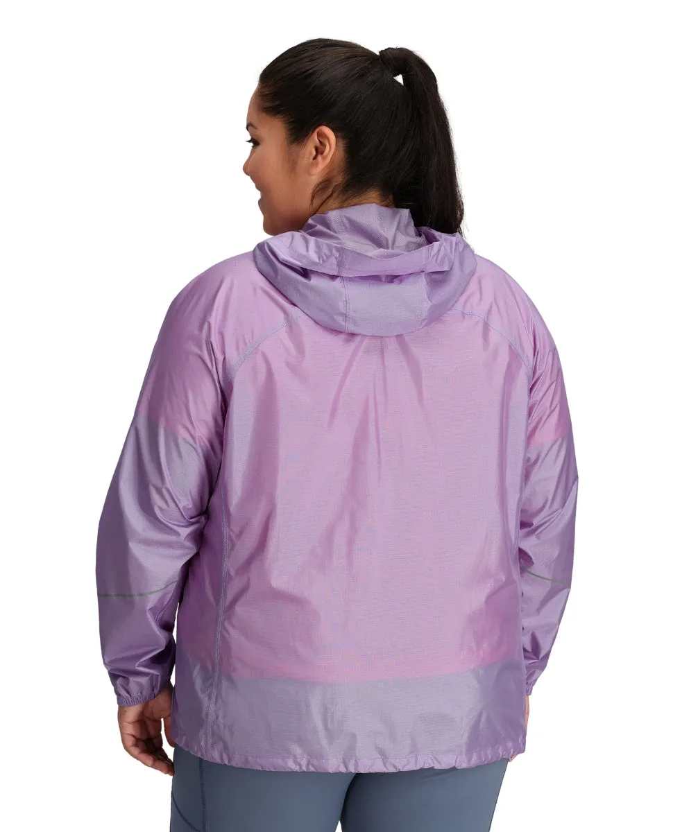 Outdoor Research Helium Women's Plus Size Rain Jacket Lavender sizes 2X - 4X
