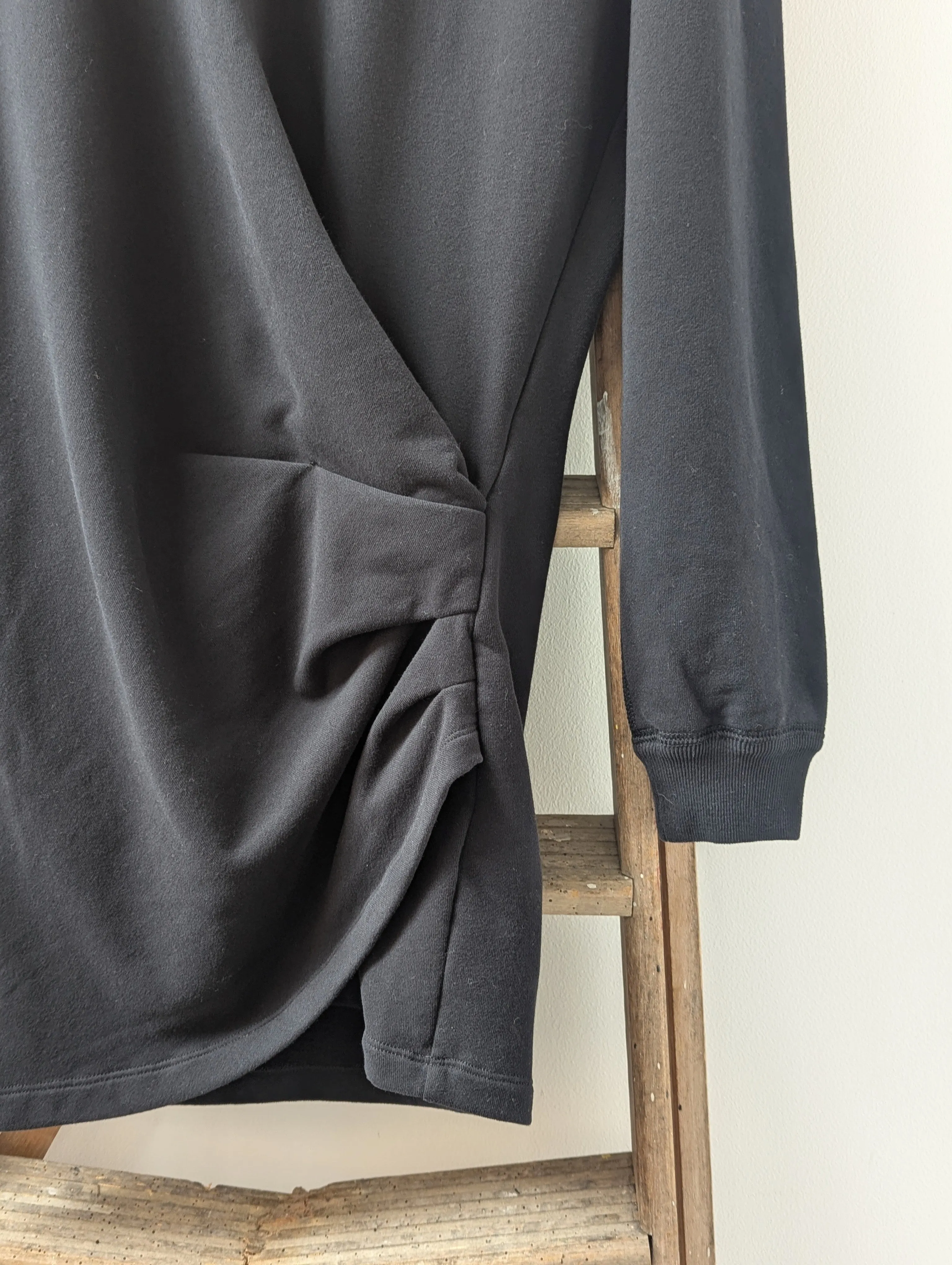 Pipper Black Sweatshirt Dress