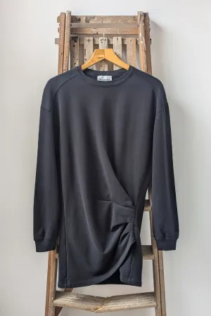 Pipper Black Sweatshirt Dress
