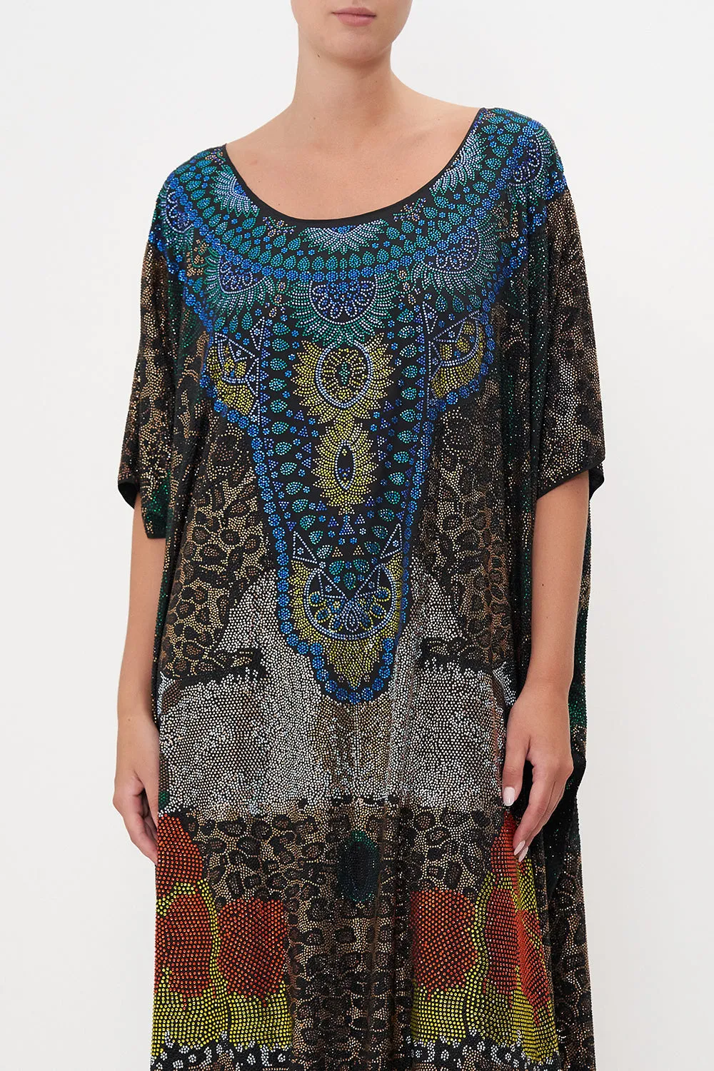 ROUND NECK KAFTAN SURREALIST XANADU