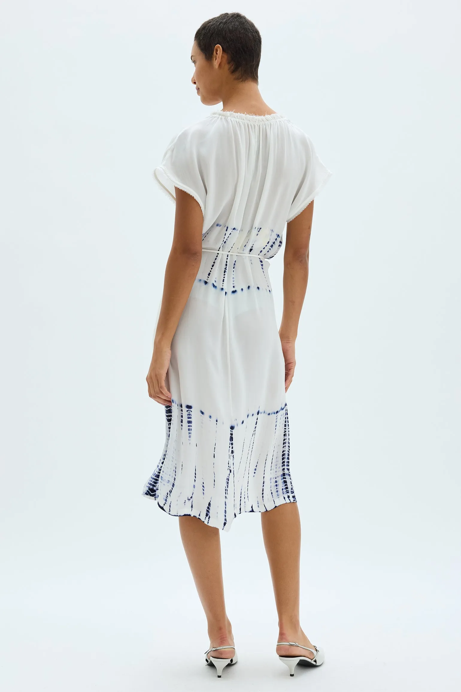 Silk Medley Washed White Marceline Dress