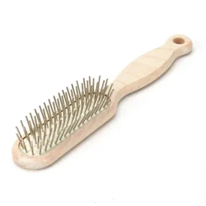 Soft Touch Wooden Pin Brush - Thicker Coats