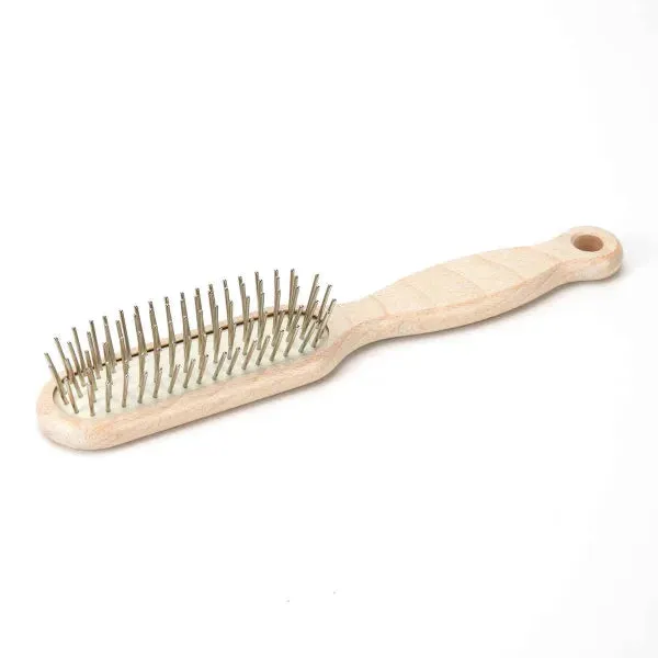 Soft Touch Wooden Pin Brush - Thicker Coats