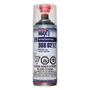 SprayMax® 3680212 2K Hot Rod Black Paint, 12 oz Aerosol Can