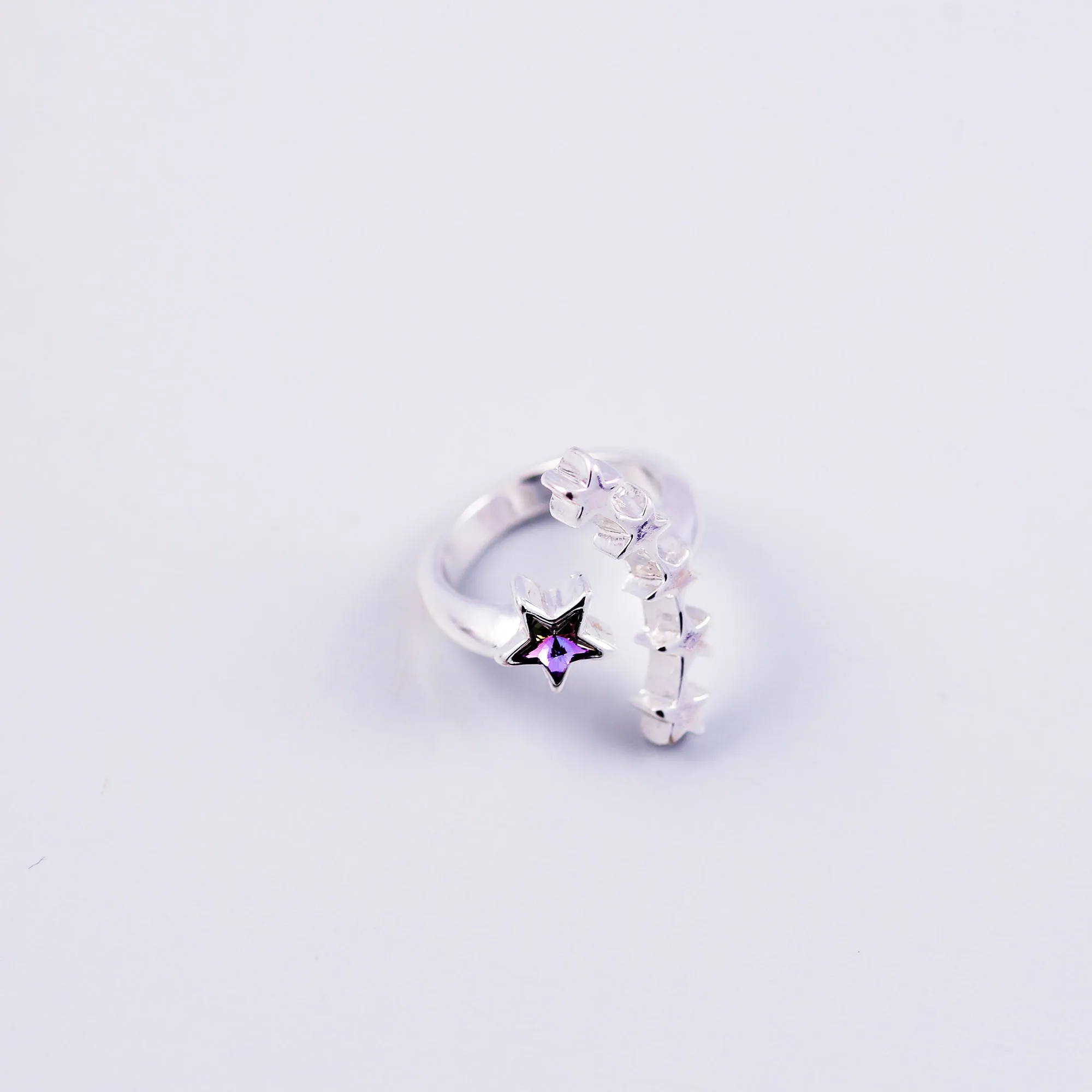 Stars Silver & Gold Purple Crystal Bundle 5056183902865