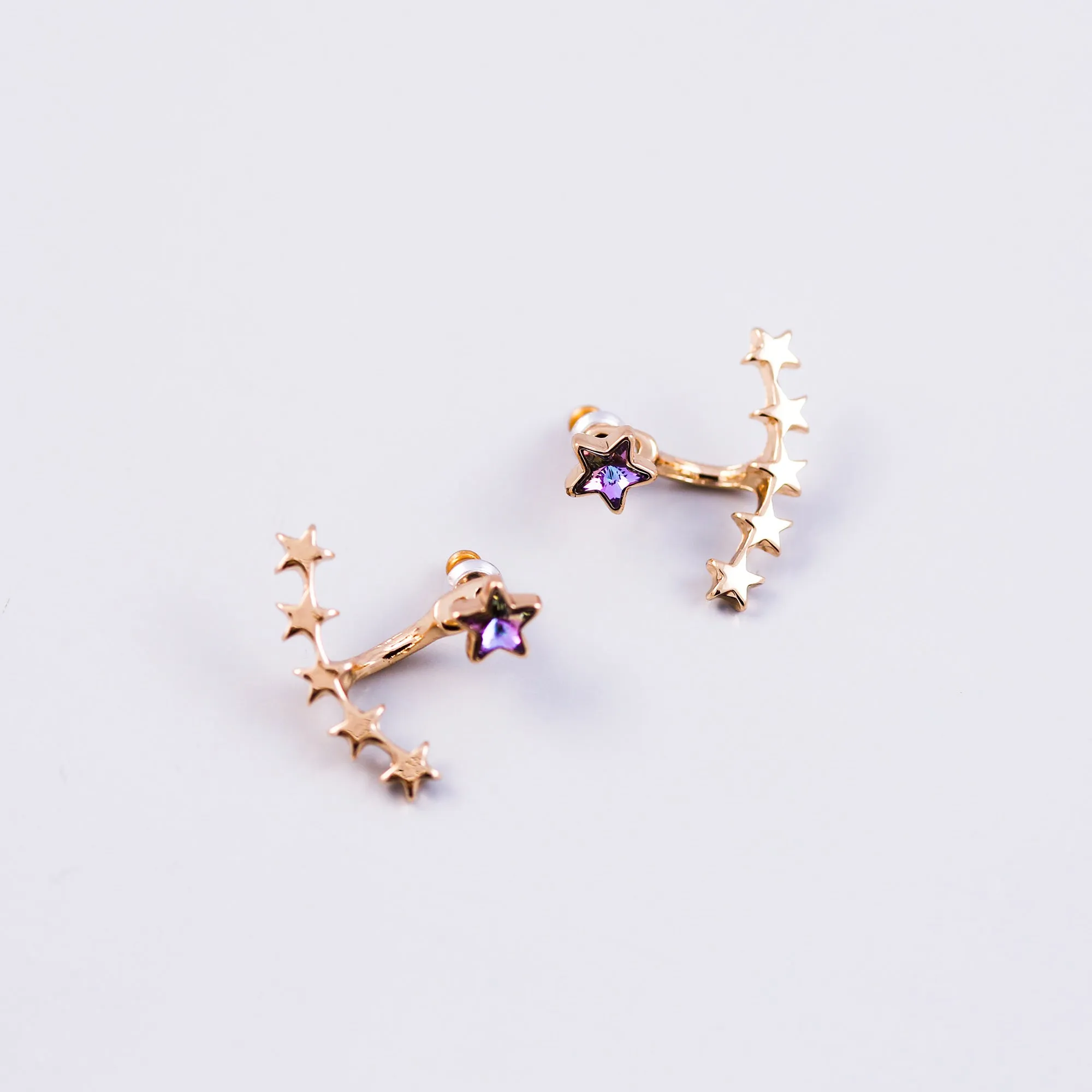 Stars Silver & Gold Purple Crystal Bundle 5056183902865
