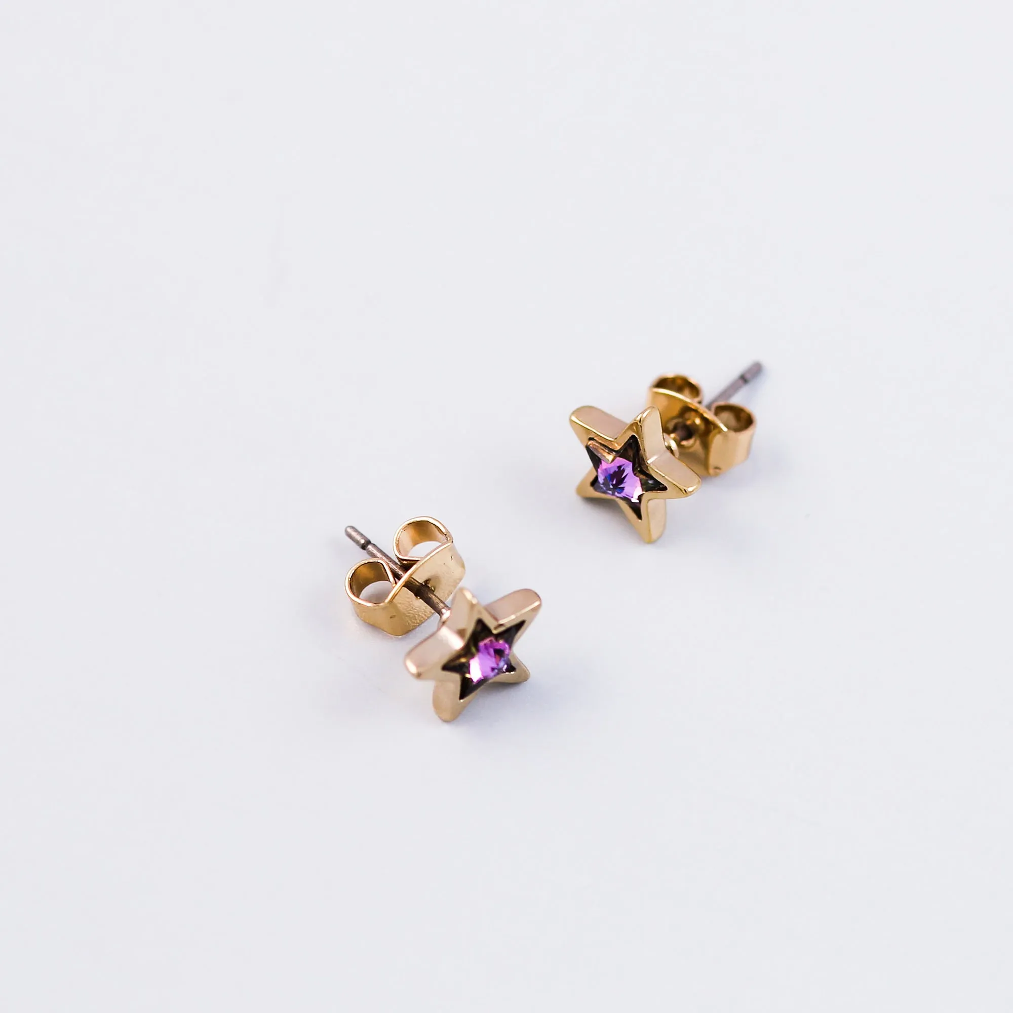 Stars Silver & Gold Purple Crystal Bundle 5056183902865
