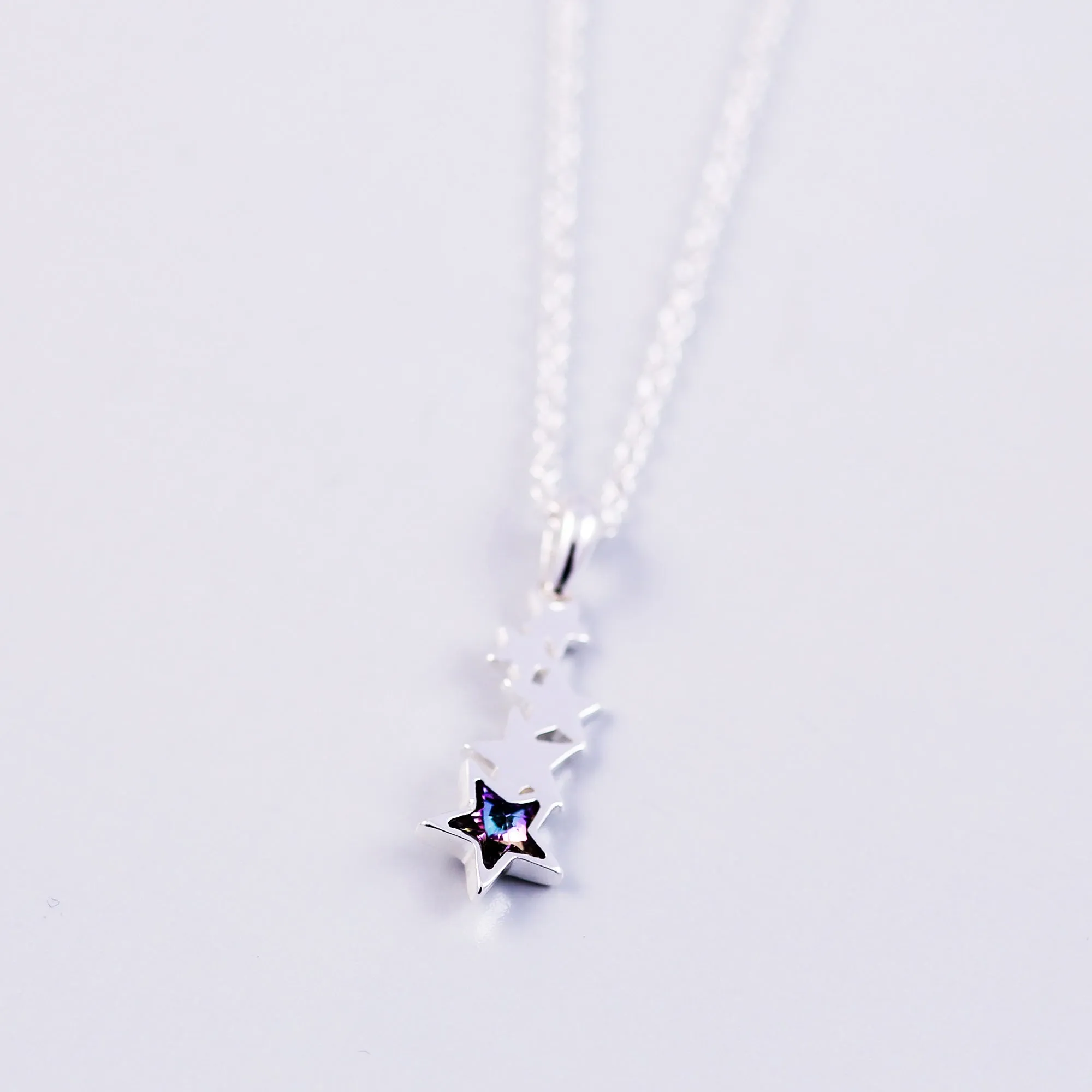 Stars Silver & Gold Purple Crystal Bundle 5056183902865