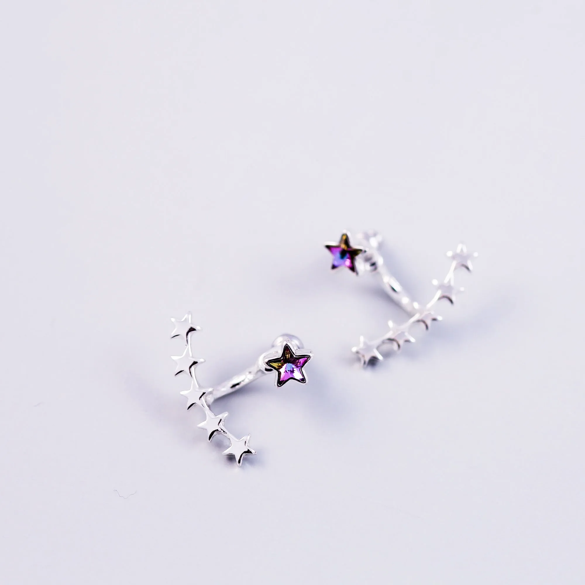 Stars Silver & Gold Purple Crystal Bundle 5056183902865