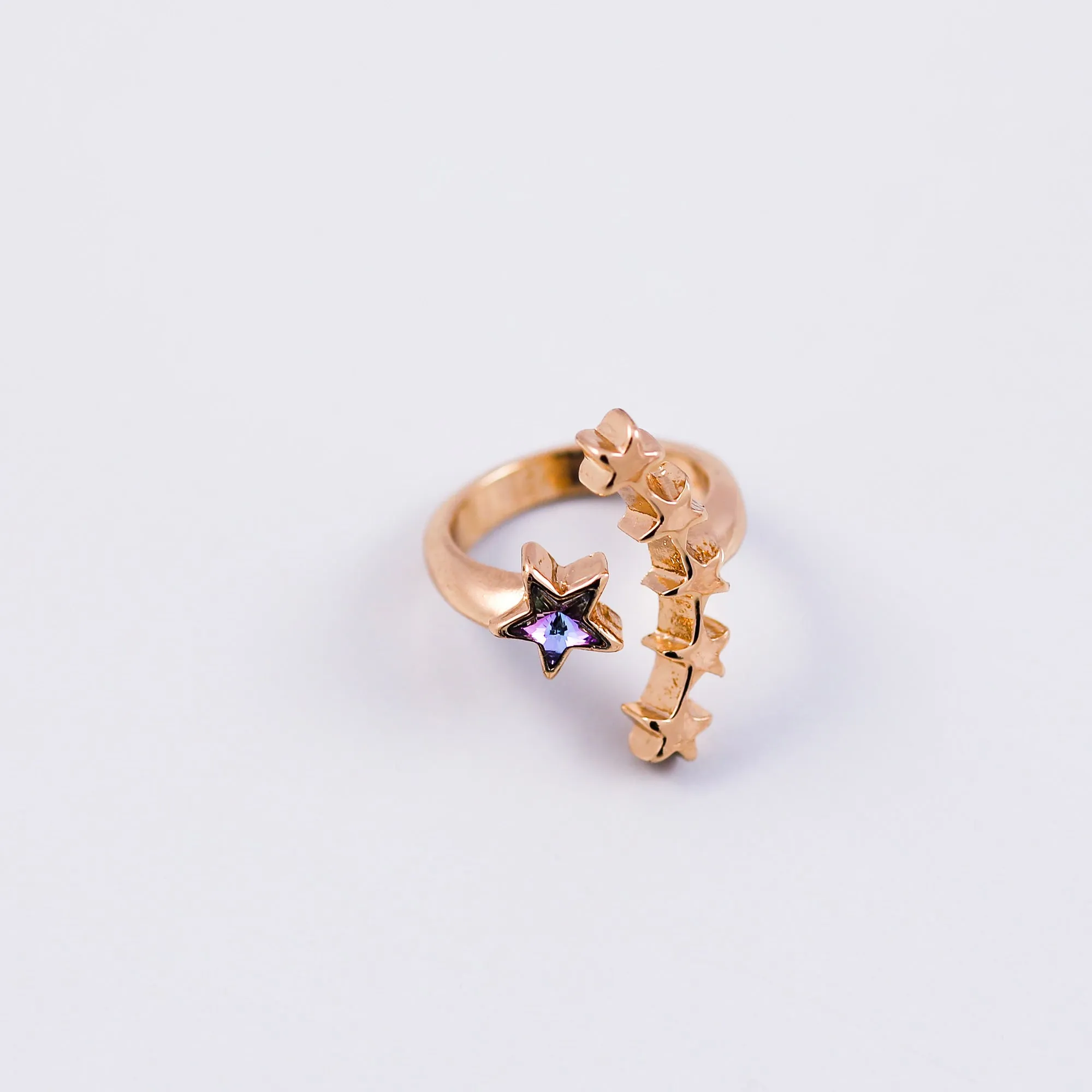 Stars Silver & Gold Purple Crystal Bundle 5056183902865