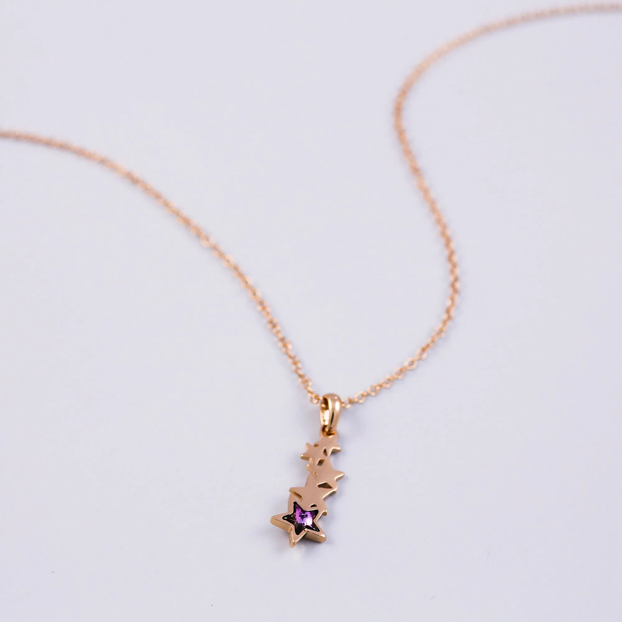 Stars Silver & Gold Purple Crystal Bundle 5056183902865