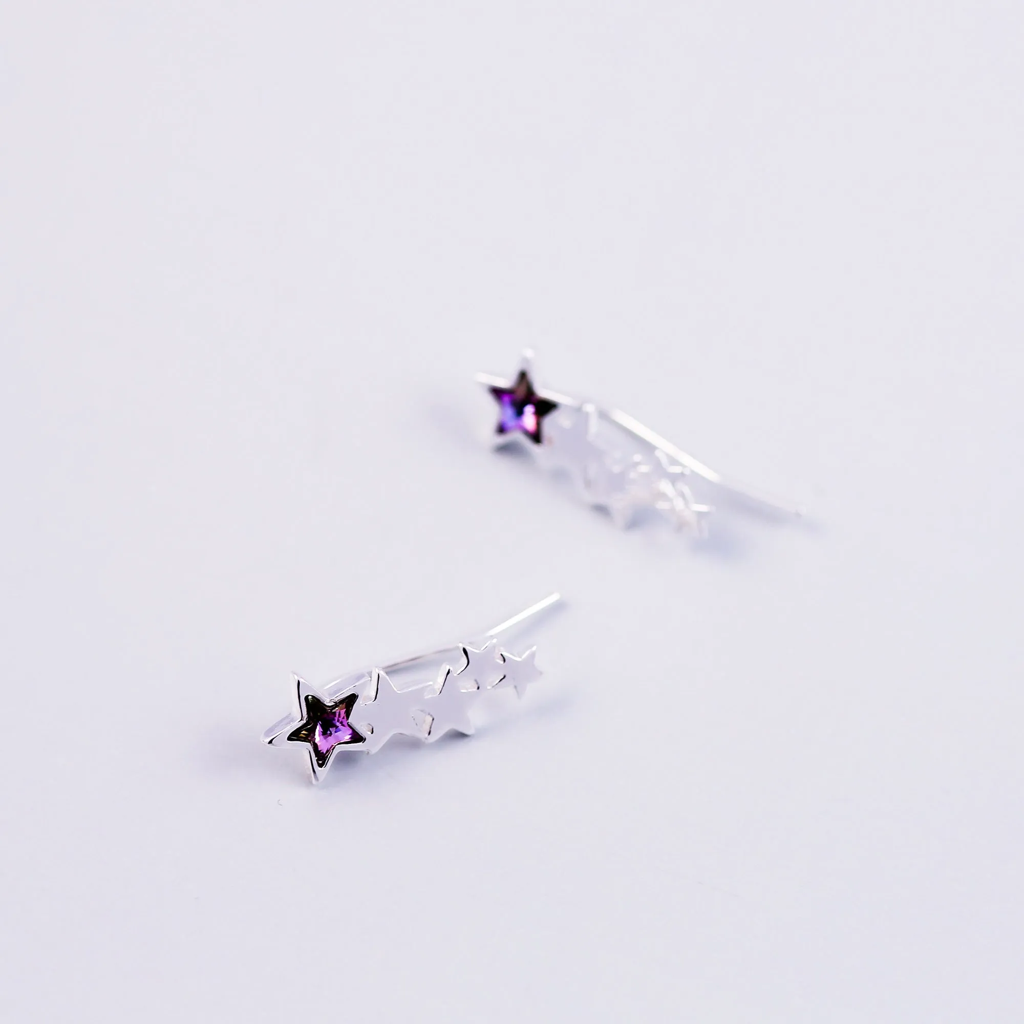 Stars Silver & Gold Purple Crystal Bundle 5056183902865