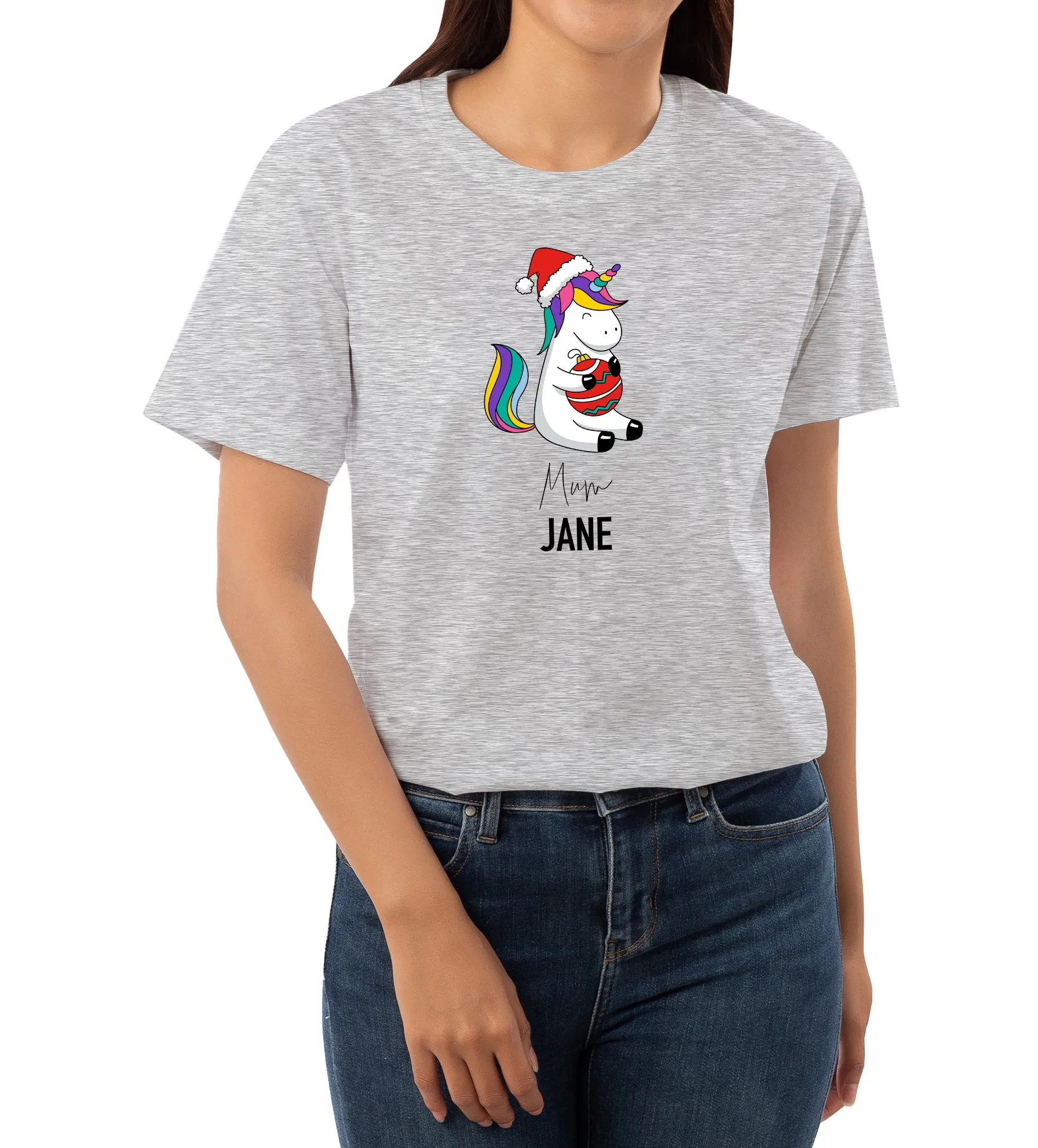 Unicorn Christmas Family T-Shirt