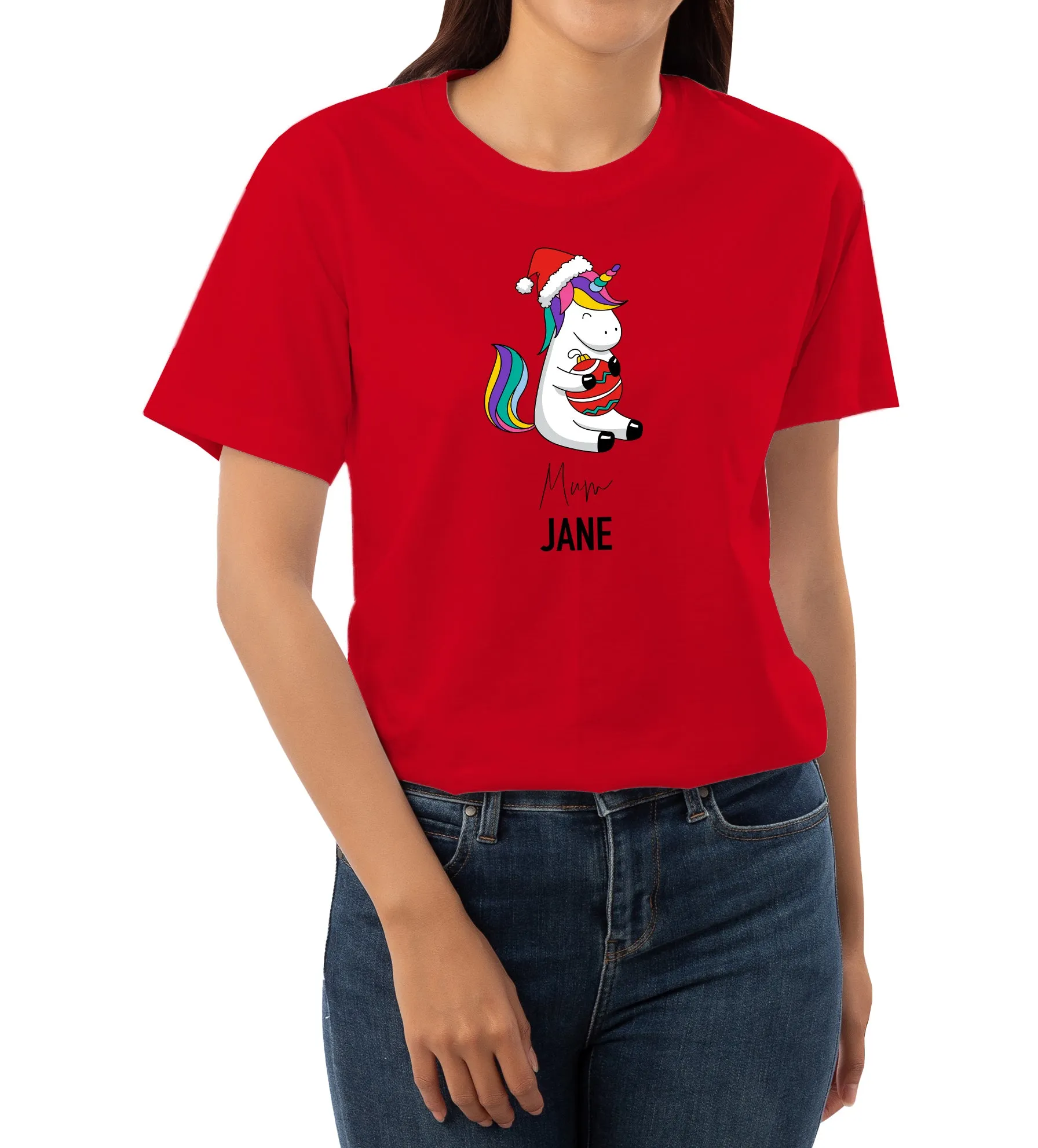 Unicorn Christmas Family T-Shirt