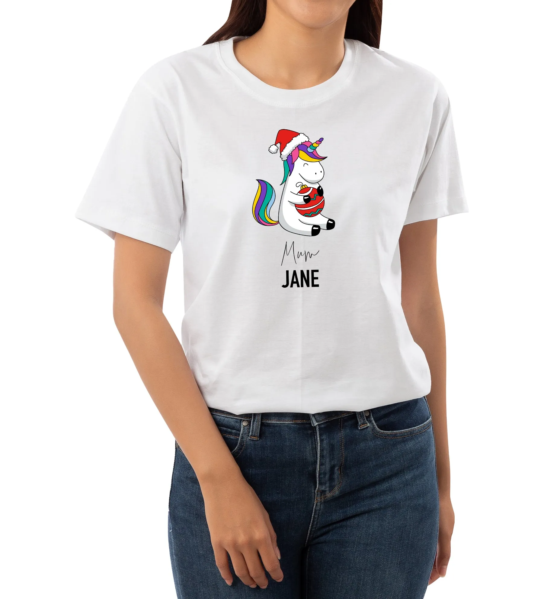 Unicorn Christmas Family T-Shirt