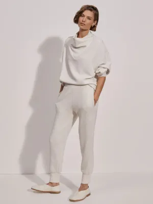Varley The Slim Cuff Pant 25 Inseam Ivory Marl