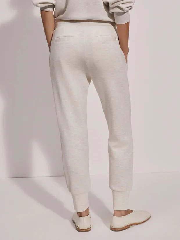 Varley The Slim Cuff Pant 25 Inseam Ivory Marl
