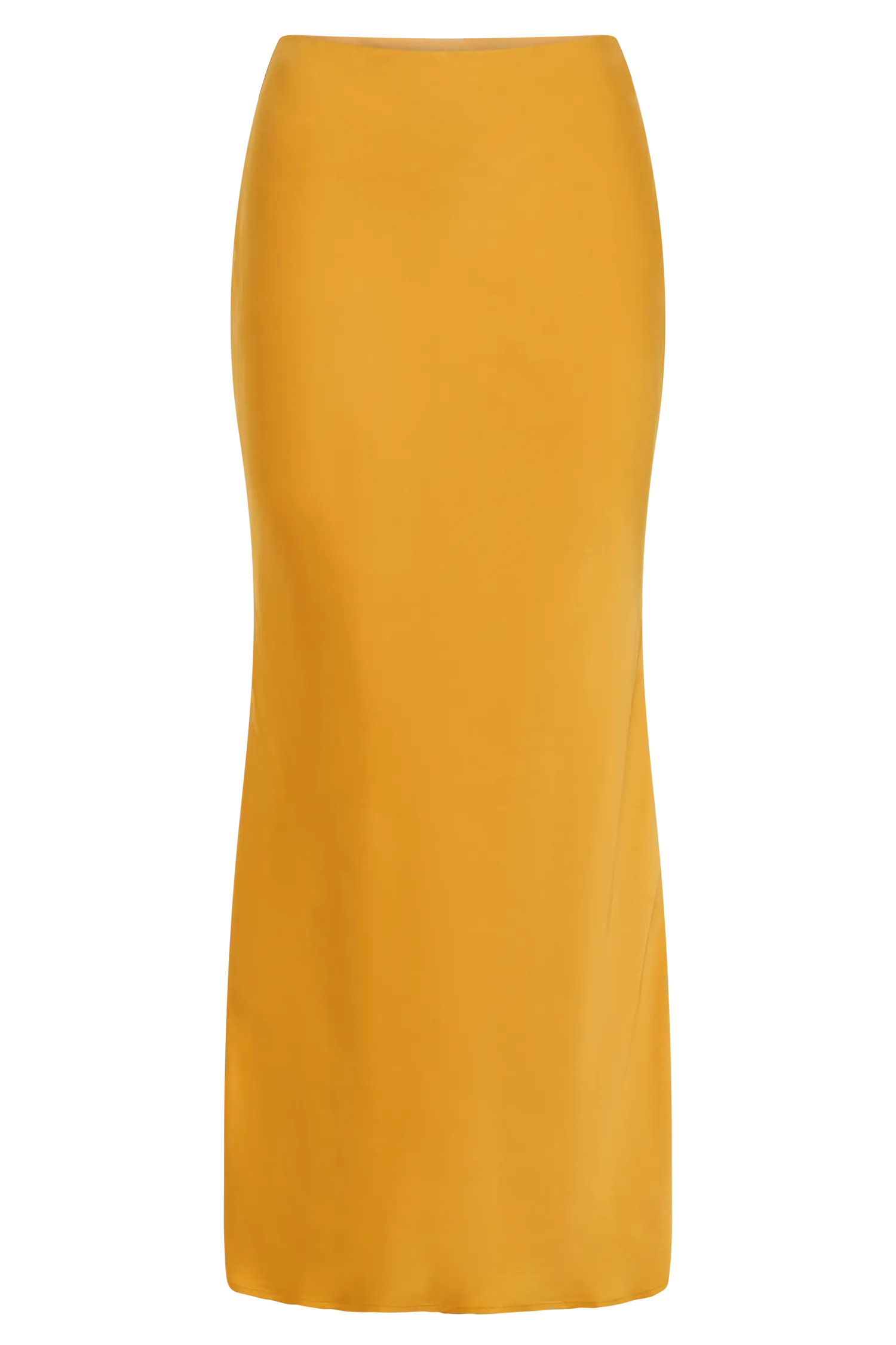 Viviana Satin Maxi Skirt - Tangerine
