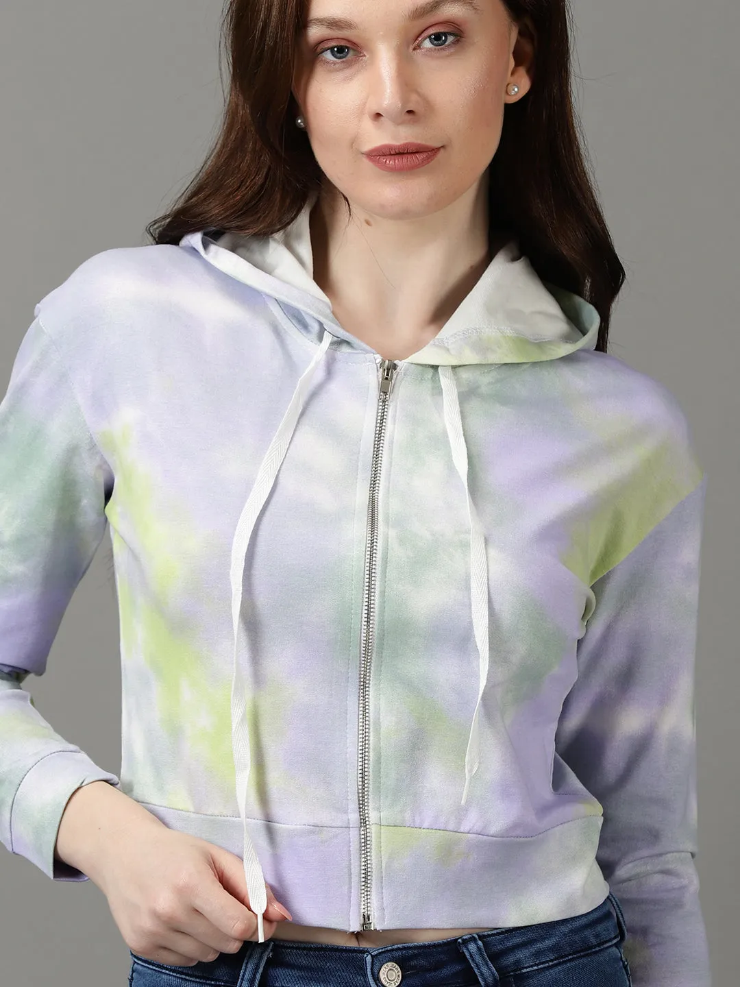Women's Lavender Colourblock Sweatshirt