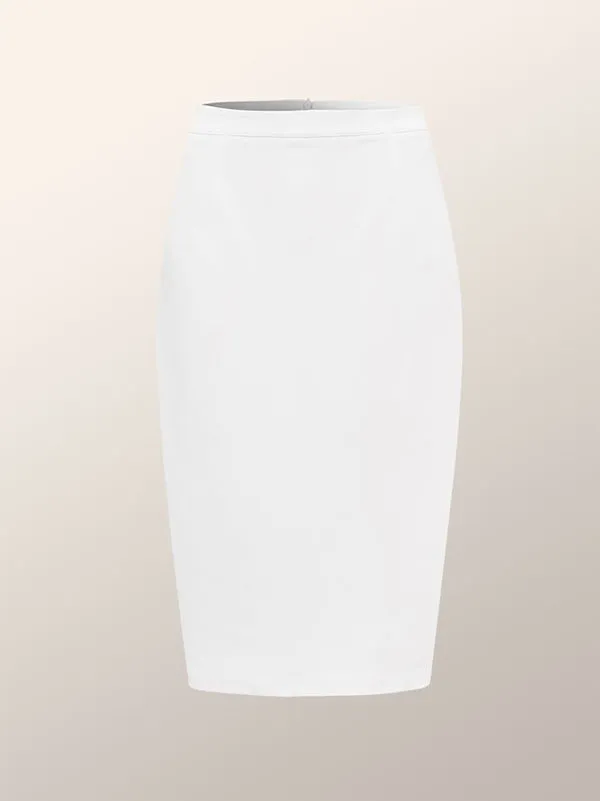 xakxx High Waisted Solid Color Zipper Skirts