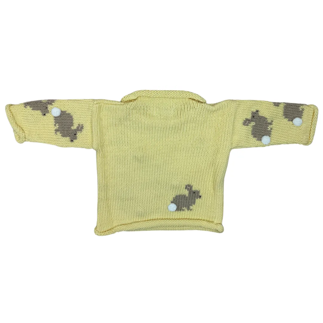 Yellow Bunny Roll Neck Sweater